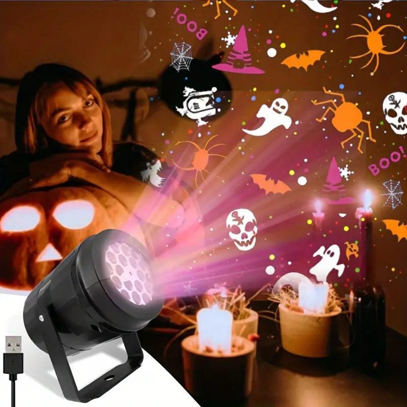 Pumpkin Lantern Halloween - Projektor LED na Halloween, dekoracja świąteczna