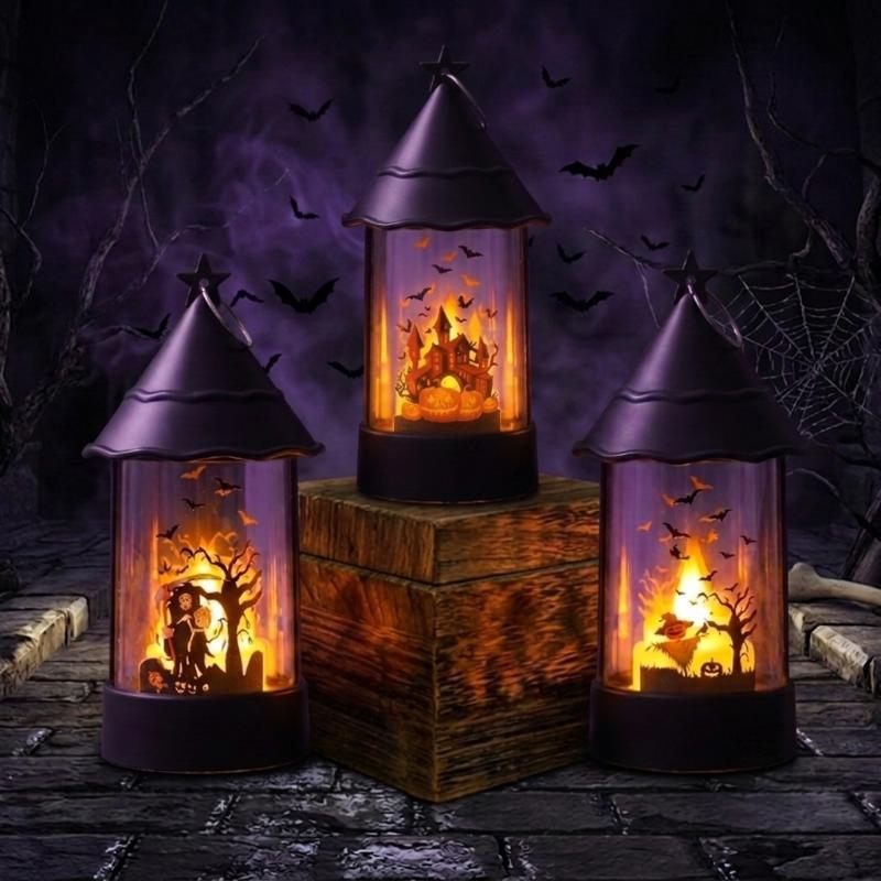 Pumpkin Lantern Halloween - Wisząca latarnia LED na Halloween z
