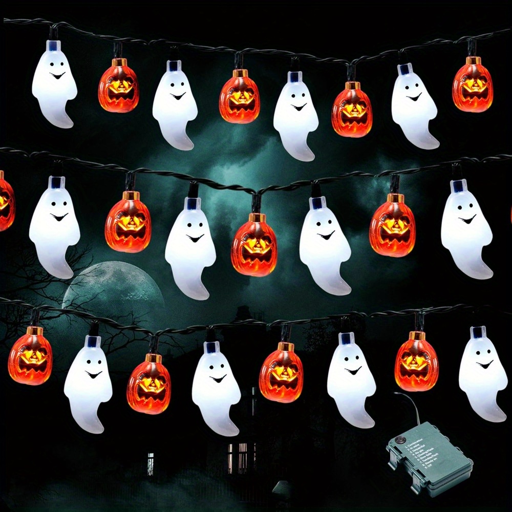 Halloween Led String Lights Orange - 19.7FT 30 szt. LED Lampki Halloweenowe