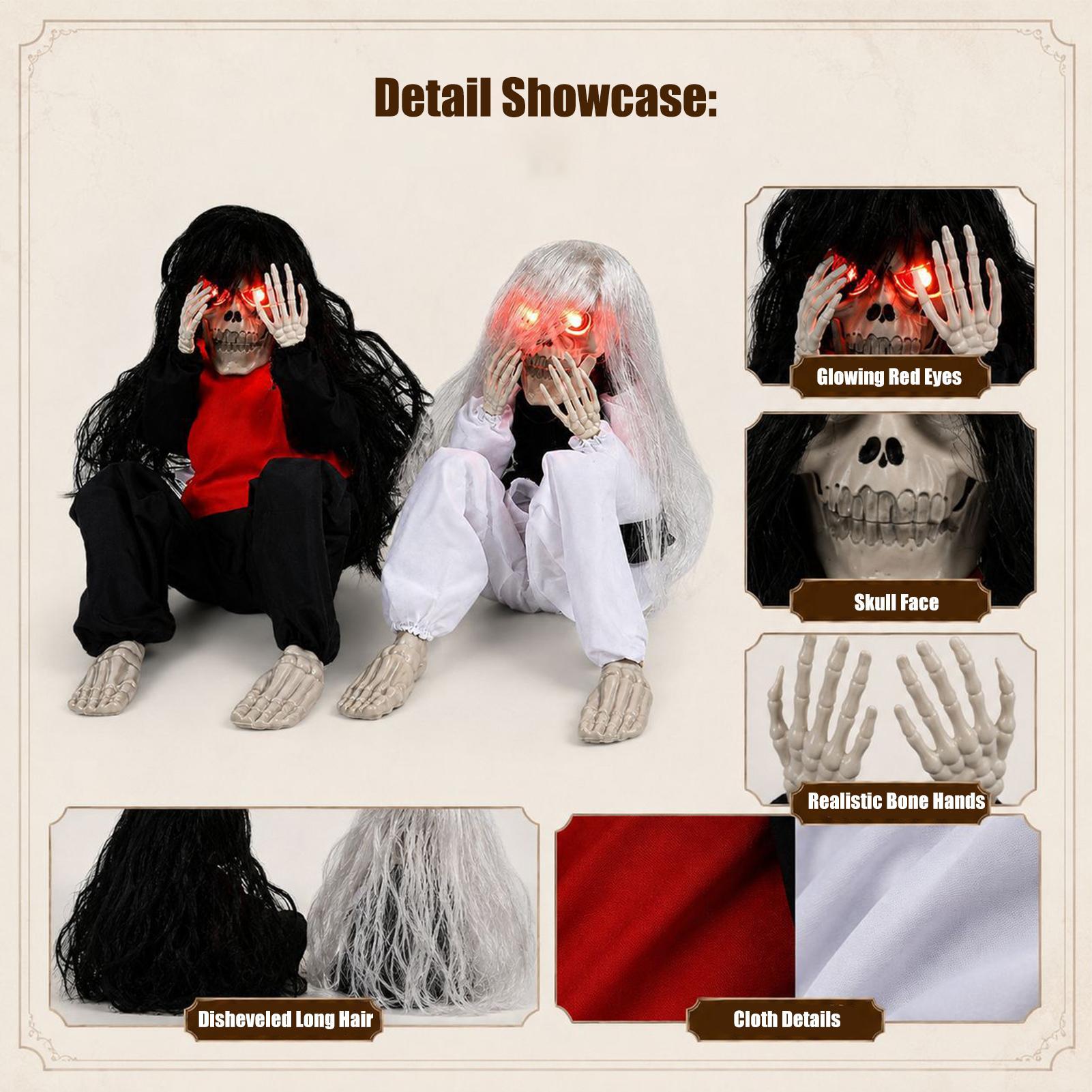 Dekoracje na Halloween - szkie – Halloween Skeleton Decoration recenzja i cena