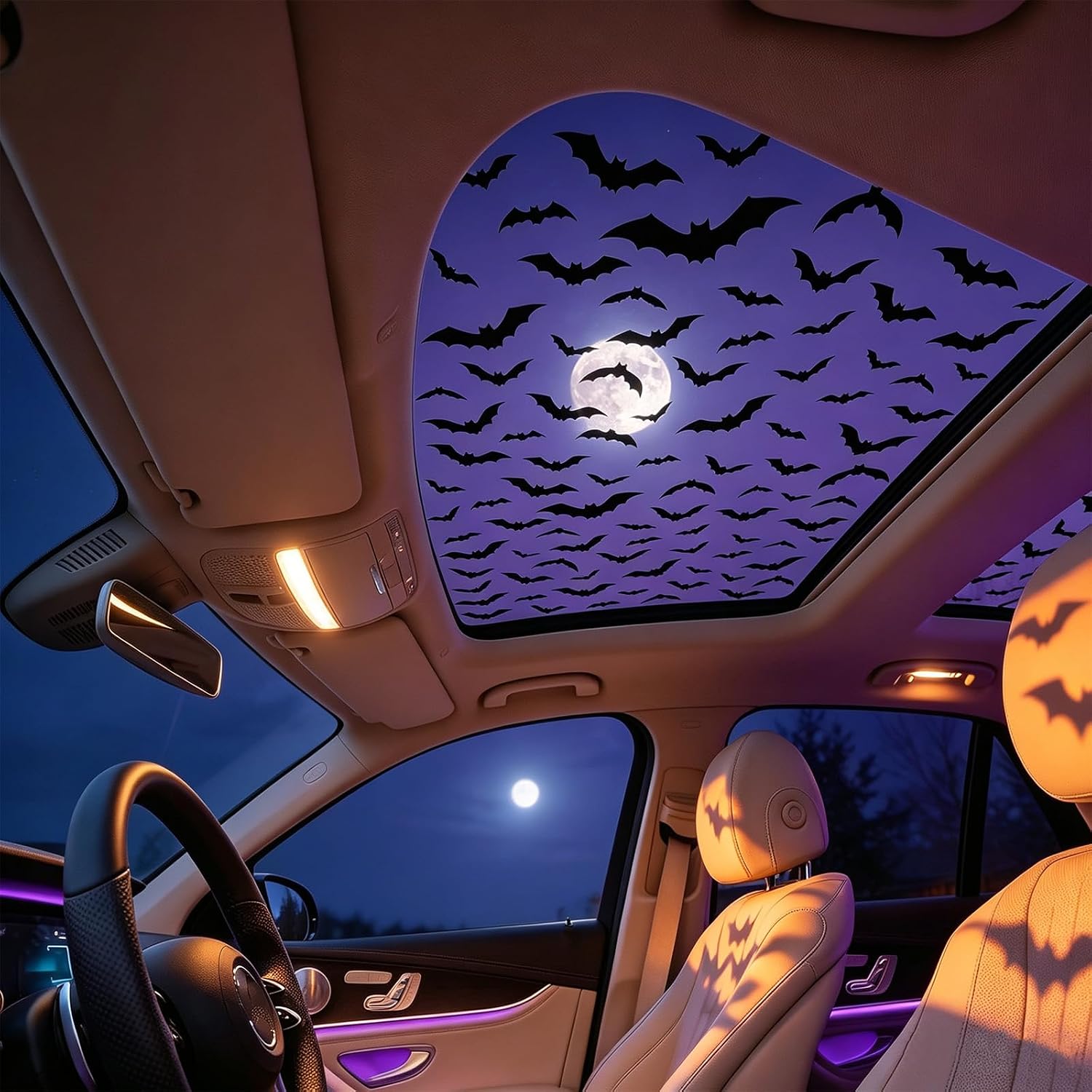 Naklejki na szyber samochodowy – Spider Web Halloween Decoration recenzja i cena