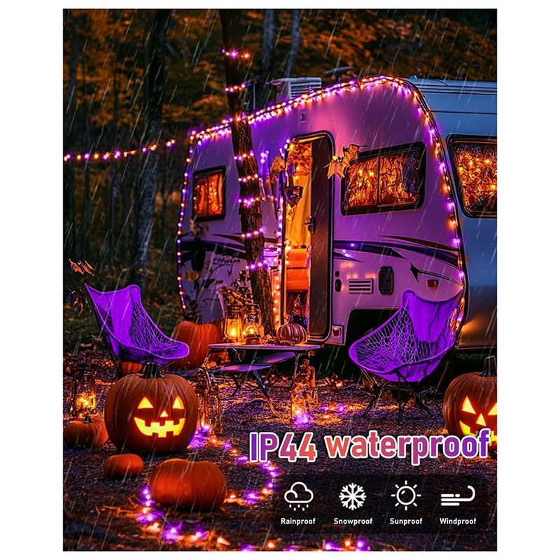 DT16 Solarne Lampki Dekoracyjn – Halloween Led String Lights Orange recenzja i cena