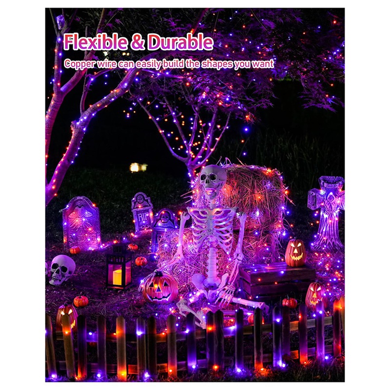 DT16 Solarne Lampki Dekoracyjn – Halloween Led String Lights Orange recenzja i cena