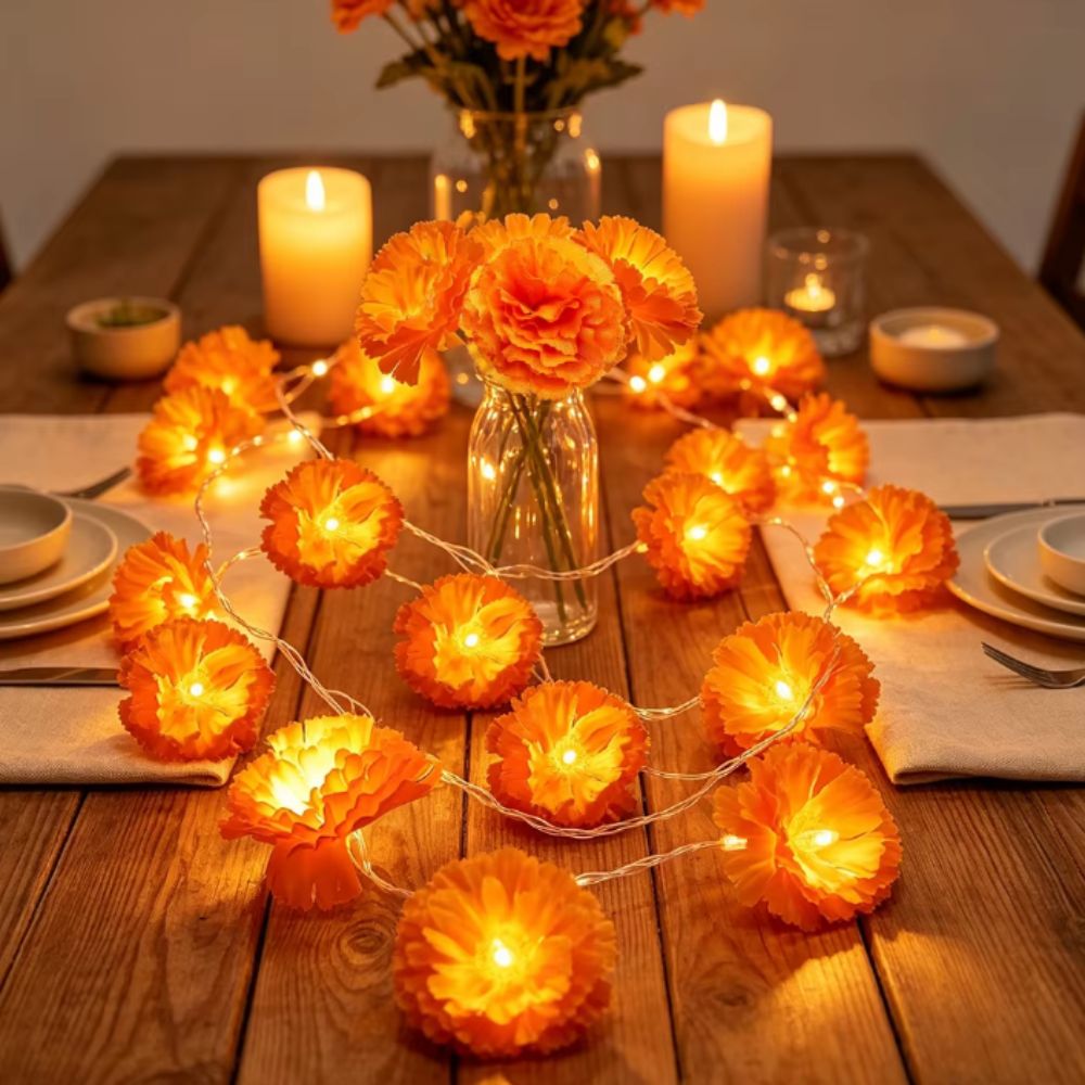 Meksykańskie lampki LED w kszt – Halloween Led String Lights Orange recenzja i cena