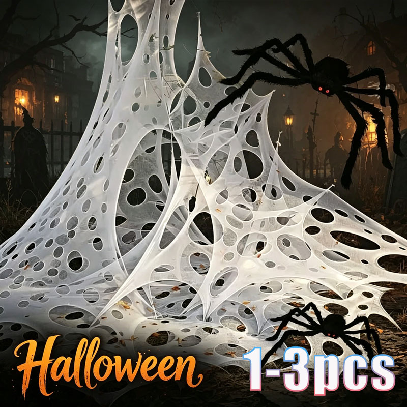 1x2m 1x4m 2x4m Sztuczna pajęcz – Spider Web Halloween Decoration recenzja i cena