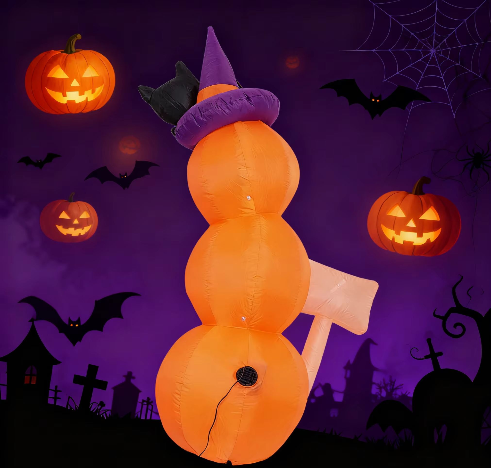 1,6 m (5,2 stopy) Halloweenowa – Halloween Pumpkin Decor Led recenzja i cena