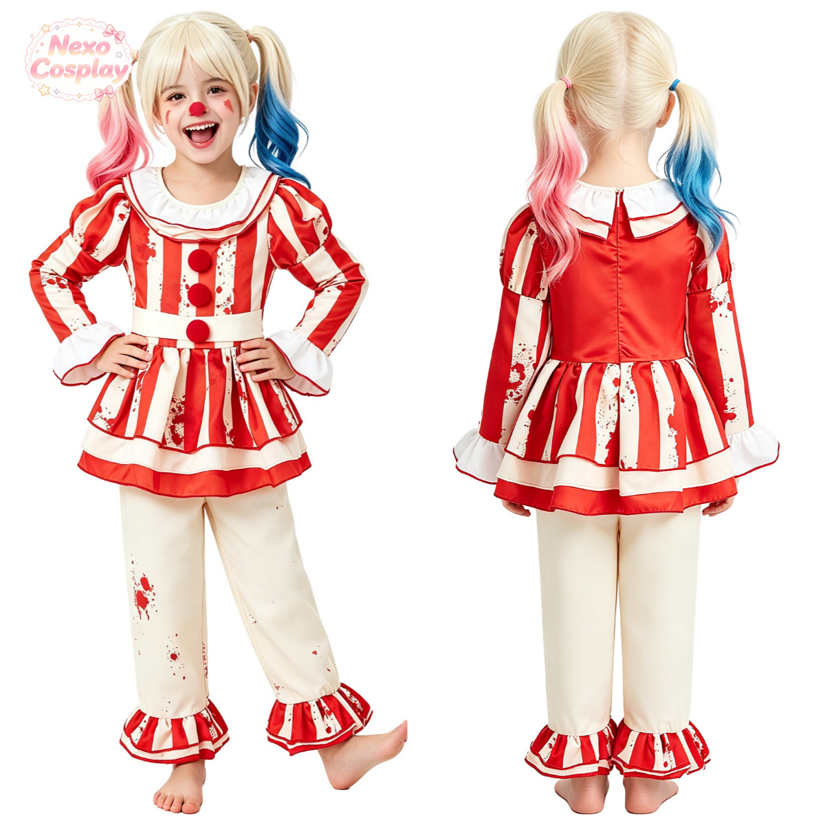 Dziecięcy czerwono-biały strój – Halloween Costume Kids recenzja i cena