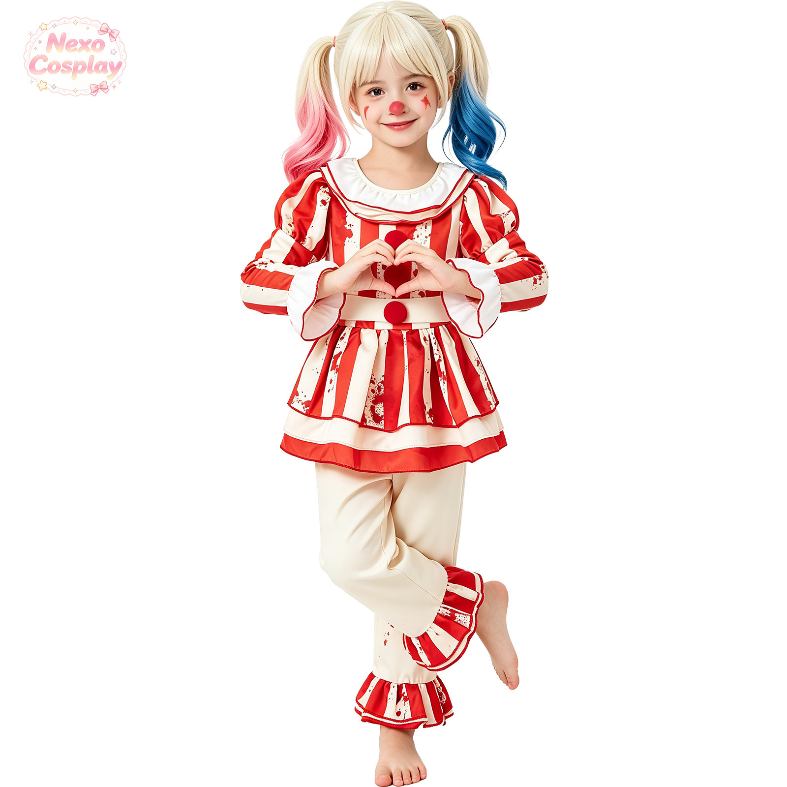 Dziecięcy czerwono-biały strój – Halloween Costume Kids recenzja i cena