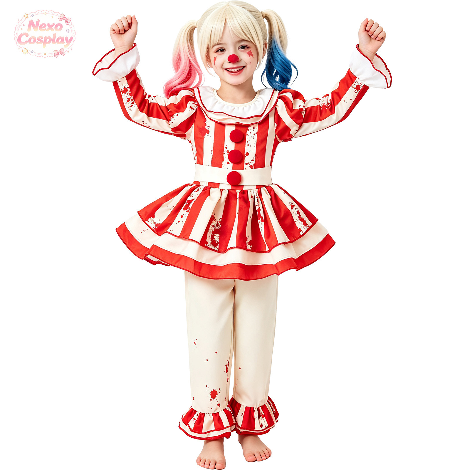 Dziecięcy czerwono-biały strój – Halloween Costume Kids recenzja i cena