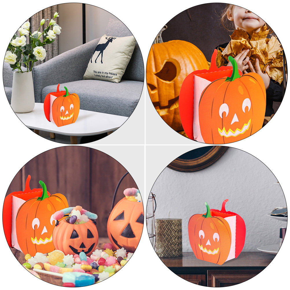 12 sztuk papierowych torebek w – Pumpkin Lantern Halloween recenzja i cena