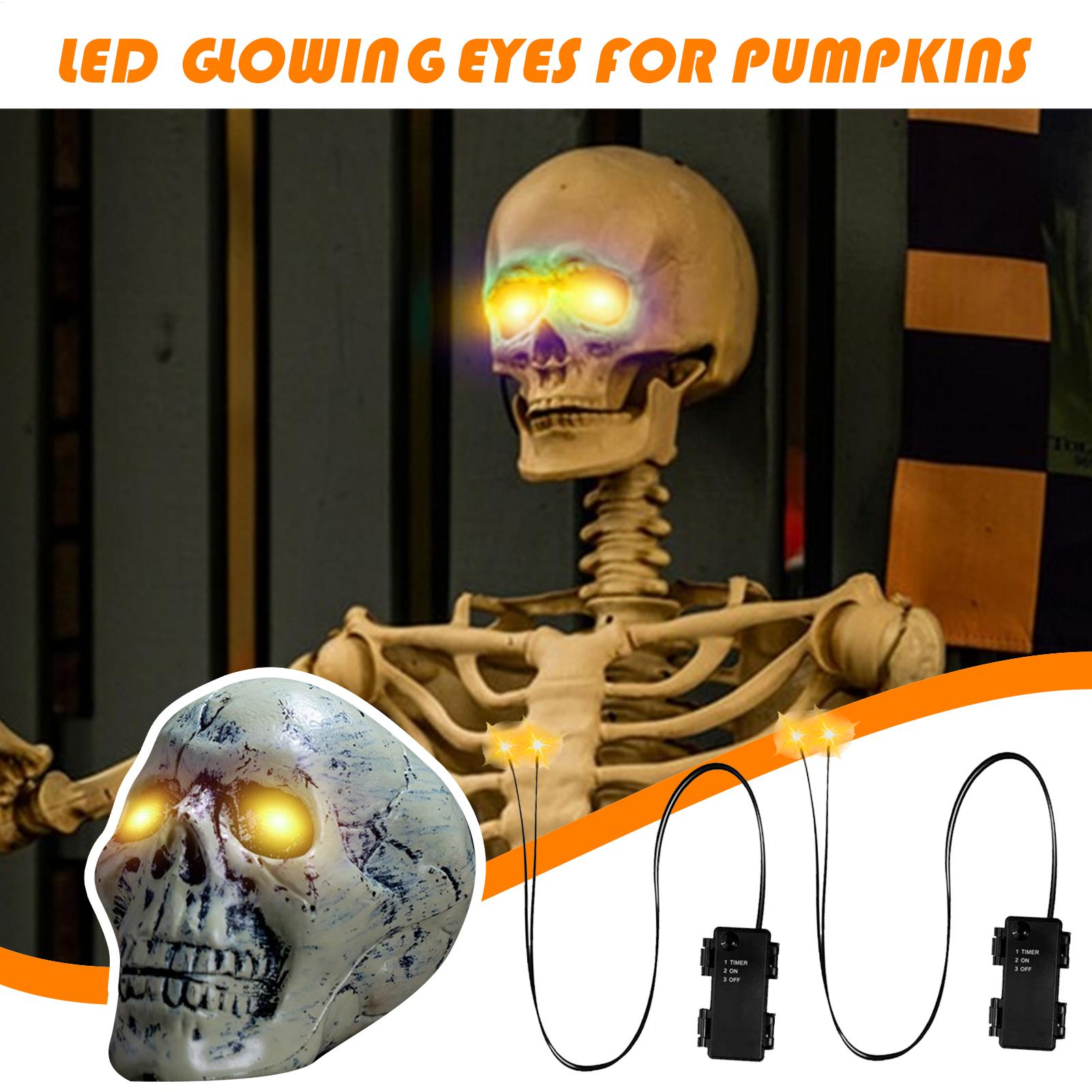 1 szt. Świecące Oczy na Hallow – Halloween Pumpkin Decor Led recenzja i cena