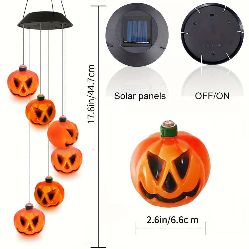 Solarne dzwonki wietrzne w ksz – Halloween Pumpkin Decor Led recenzja i cena