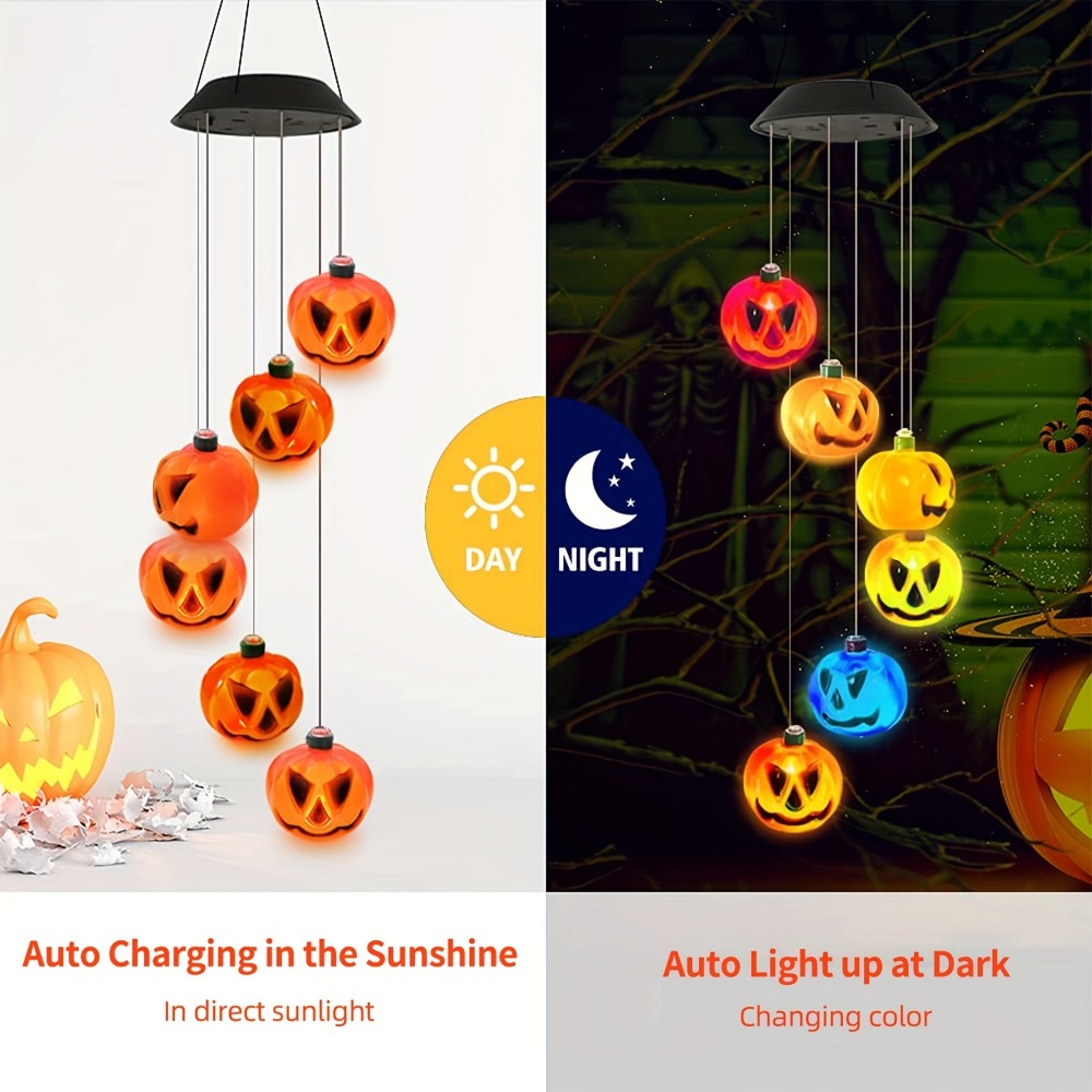 Solarne dzwonki wietrzne w ksz – Halloween Pumpkin Decor Led recenzja i cena