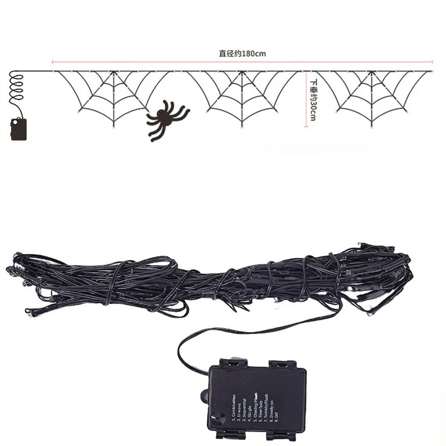 Świąteczne lampki w kształcie  – Halloween Led String Lights Orange recenzja i cena
