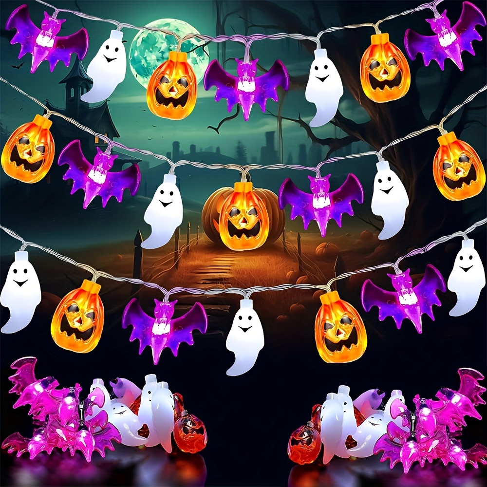 Urocze Dyniowe Nietoperze Duch – Halloween Led String Lights Orange recenzja i cena