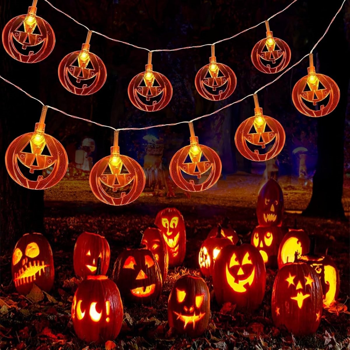 1 szt. 20 LED Pomarańczowe Pła – Halloween Led String Lights Orange recenzja i cena
