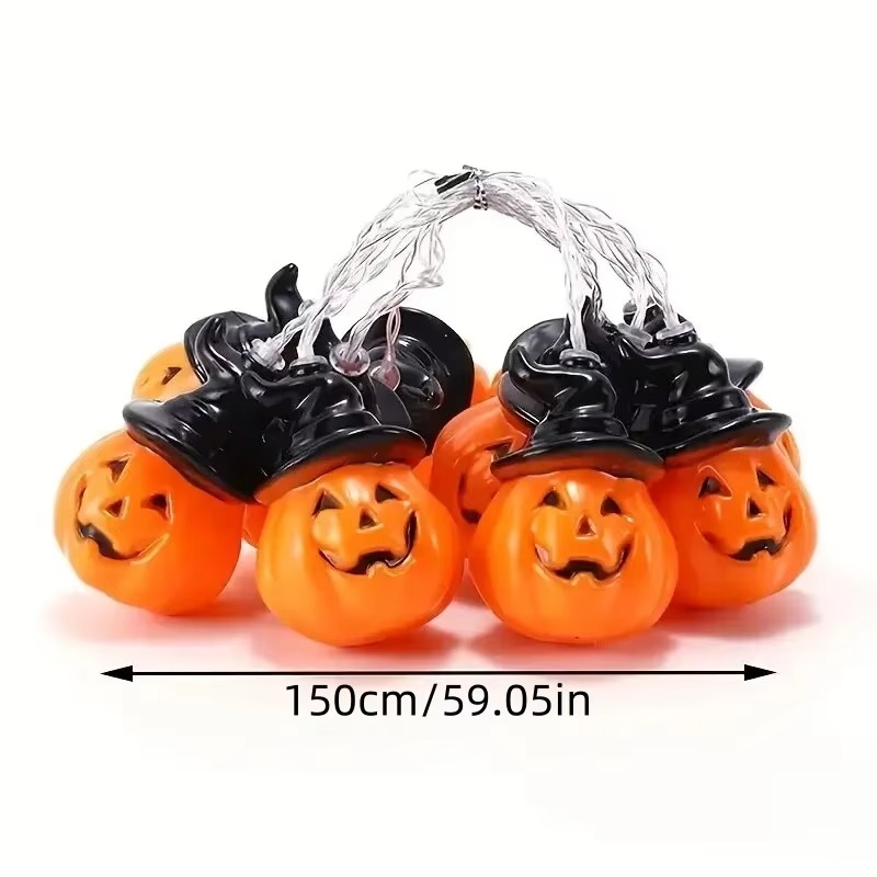 Świąteczne lampki w kształcie  – Halloween Led String Lights Orange recenzja i cena
