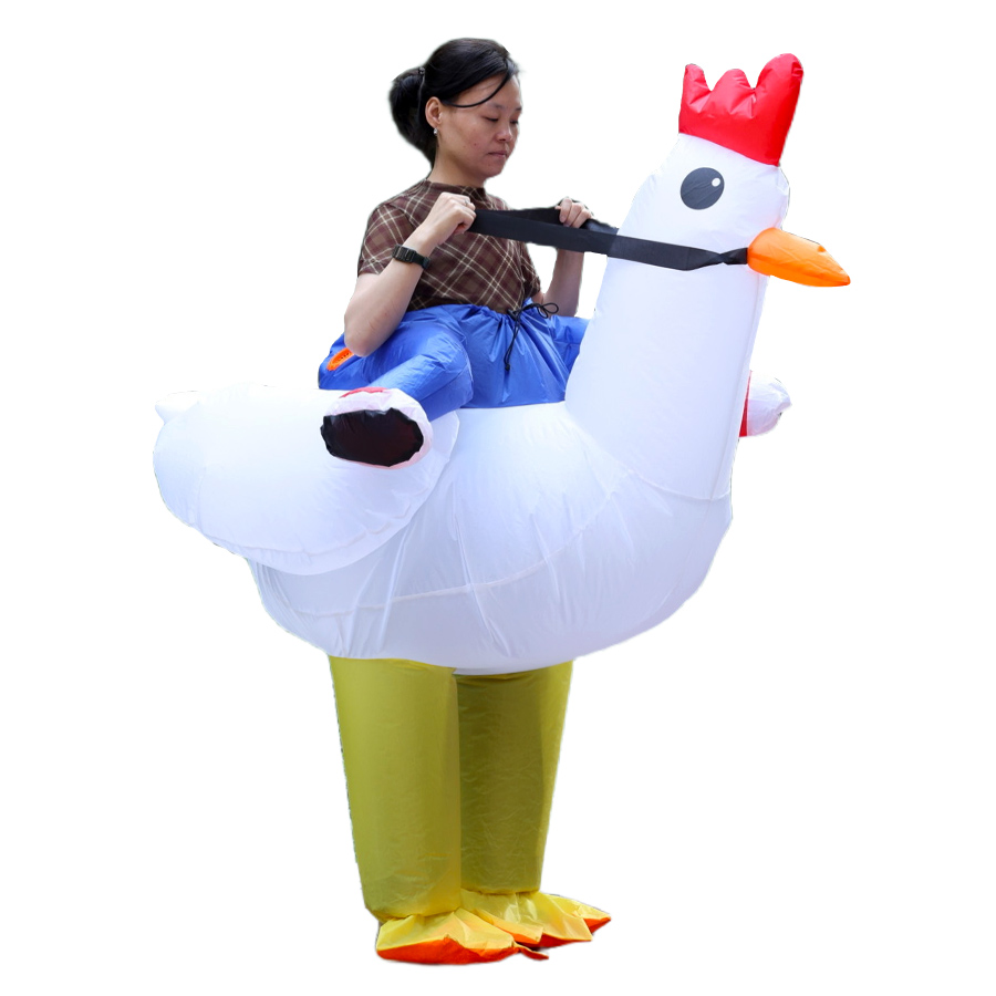 Nadmuchiwany kostium kurczaka, – Halloween Costume Adult recenzja i cena