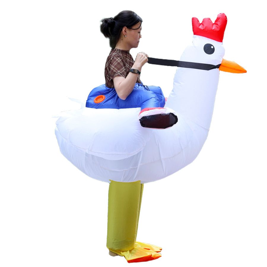 Nadmuchiwany kostium kurczaka, – Halloween Costume Adult recenzja i cena