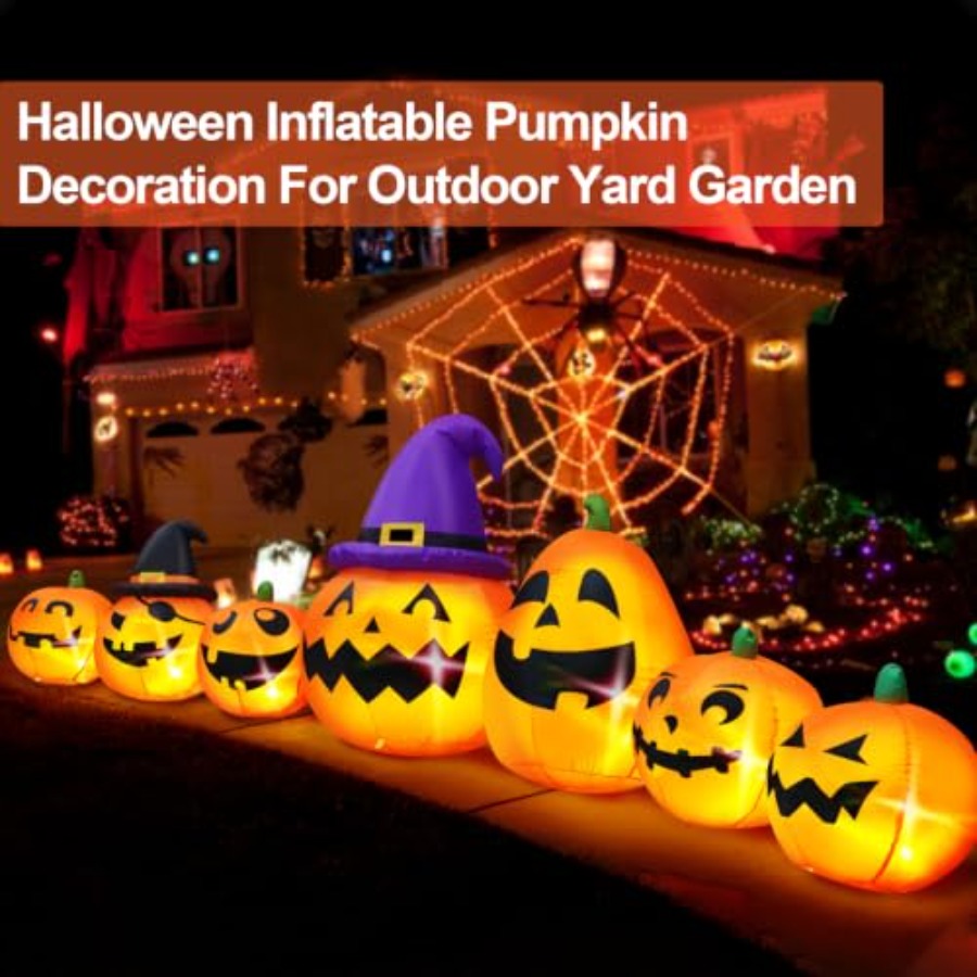 Zewnętrzna, dmuchana dekoracja – Halloween Pumpkin Decor Led recenzja i cena