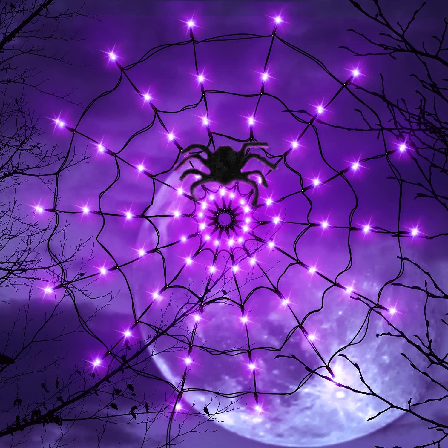 Halloween LED Light String Gho – Spider Web Halloween Decoration recenzja i cena