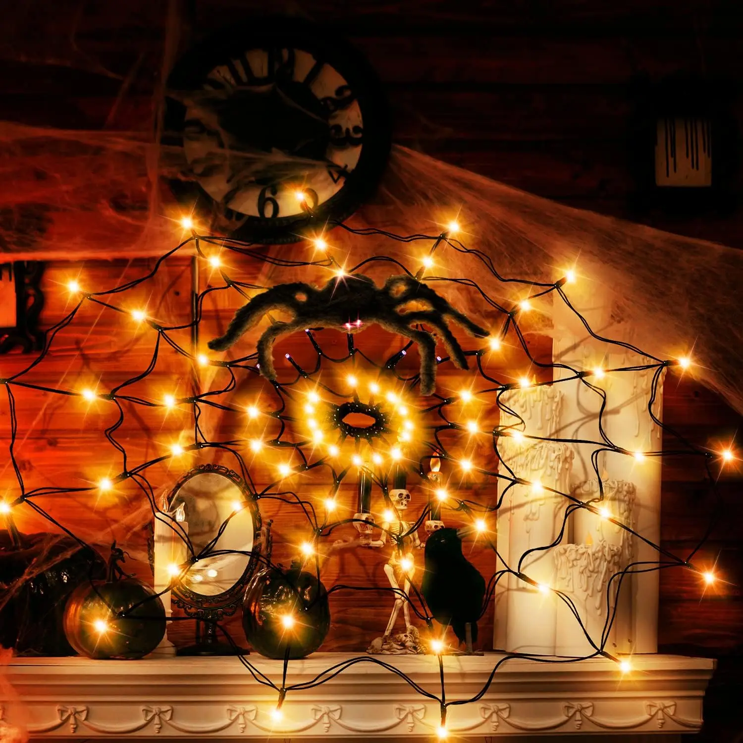 Halloween LED Light String Gho – Spider Web Halloween Decoration recenzja i cena