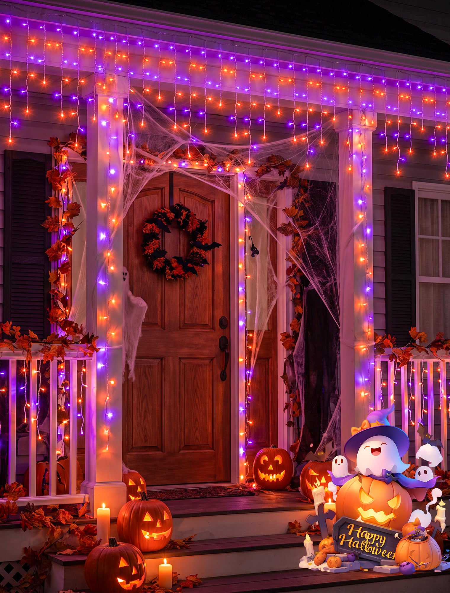 Świąteczne lampki w kształcie  – Halloween Led String Lights Orange recenzja i cena