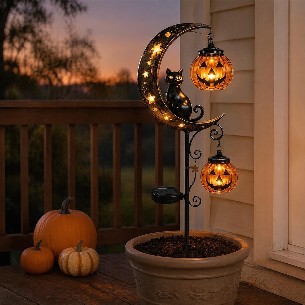 Solarna lampka ogrodowa na Hal – Pumpkin Lantern Halloween recenzja i cena