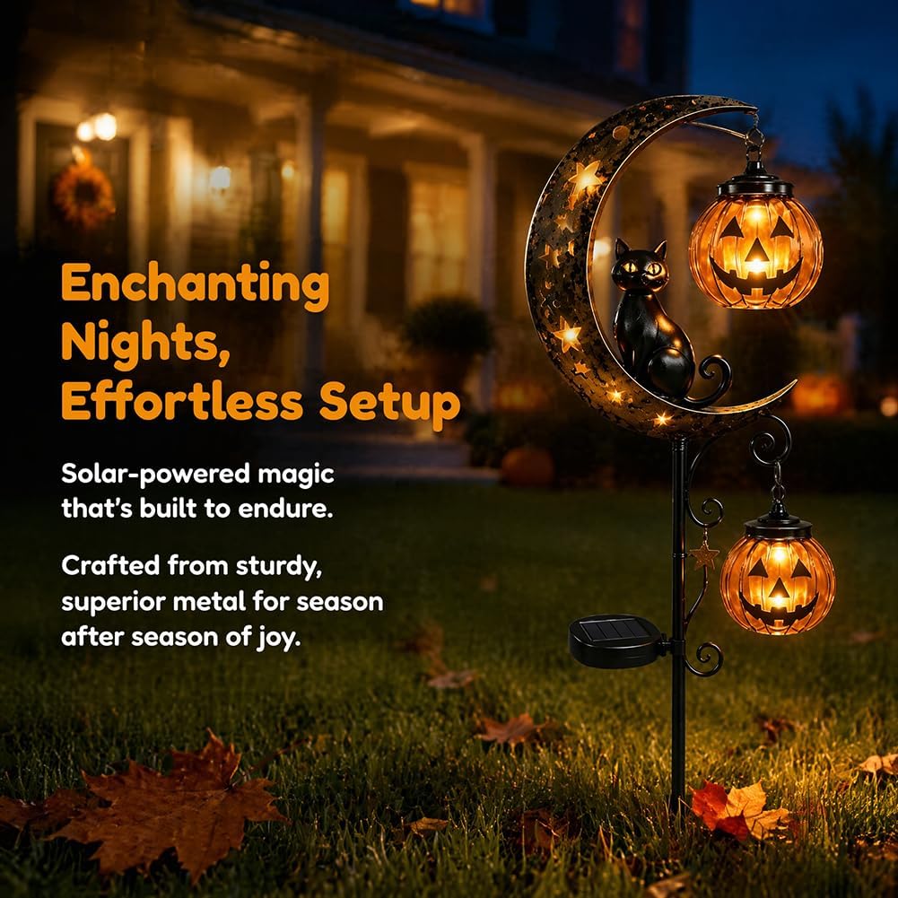 Solarna lampka ogrodowa na Hal – Pumpkin Lantern Halloween recenzja i cena