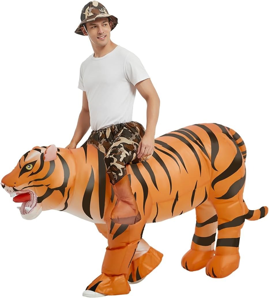 Nadmuchiwany kostium tygrysa d – Halloween Costume Adult recenzja i cena
