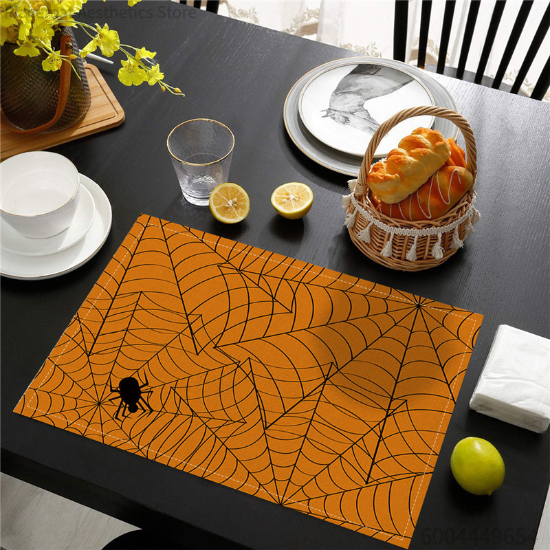 Mata ociekowa z nadrukiem dyni – Spider Web Halloween Decoration recenzja i cena