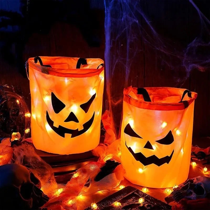 1-10 szt. LED Halloweenowa Kos – Halloween Pumpkin Decor Led recenzja i cena