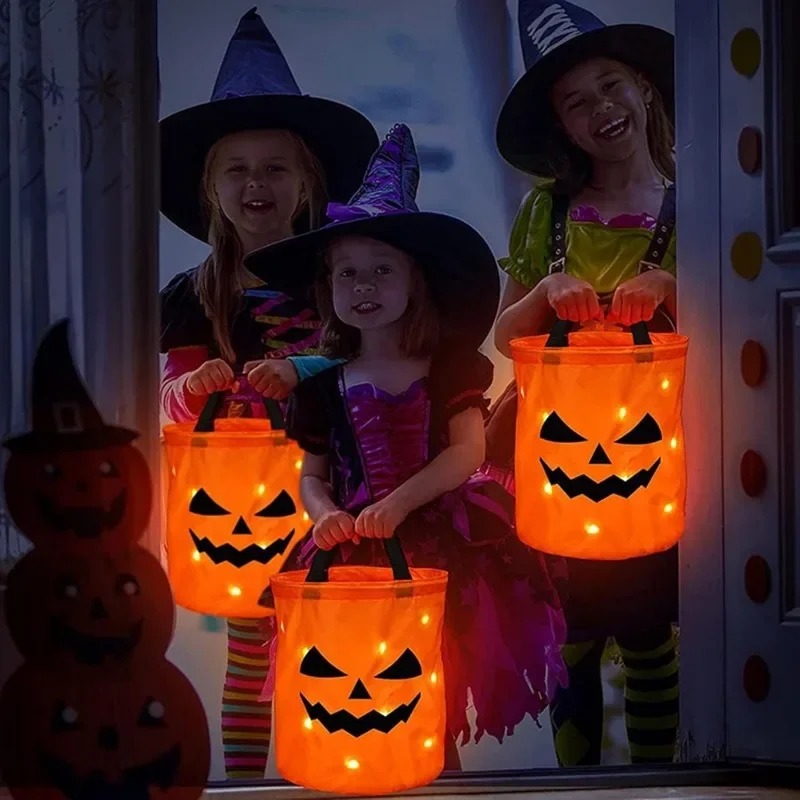 1-10 szt. LED Halloweenowa Kos – Halloween Pumpkin Decor Led recenzja i cena