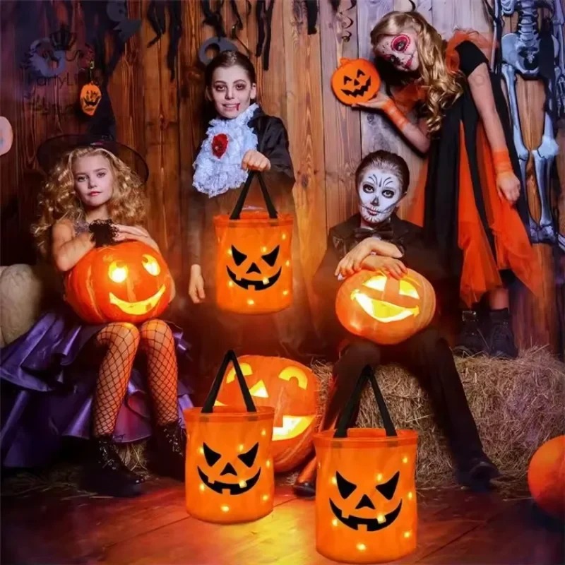 1-10 szt. LED Halloweenowa Kos – Halloween Pumpkin Decor Led recenzja i cena