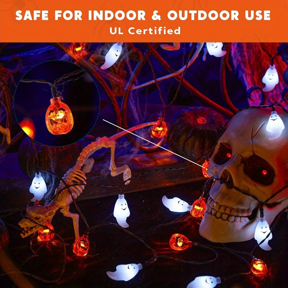 19.7FT 30 szt. LED Lampki Hall – Halloween Led String Lights Orange recenzja i cena