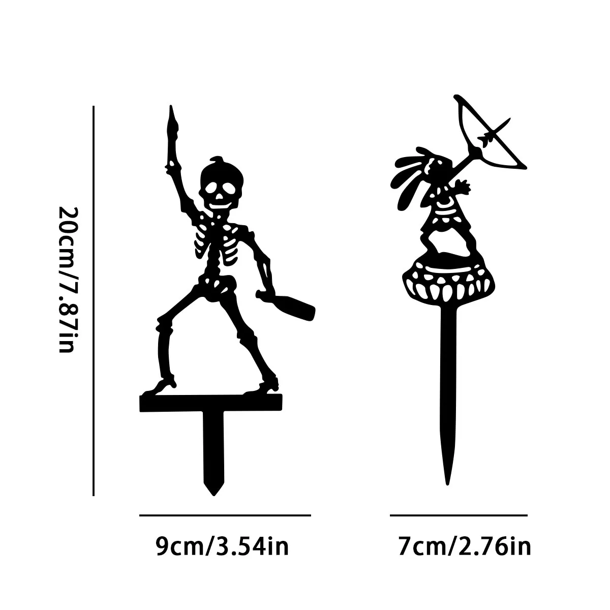 2D 1 szt. Metalowy Przenośny S – Halloween Skeleton Decoration recenzja i cena