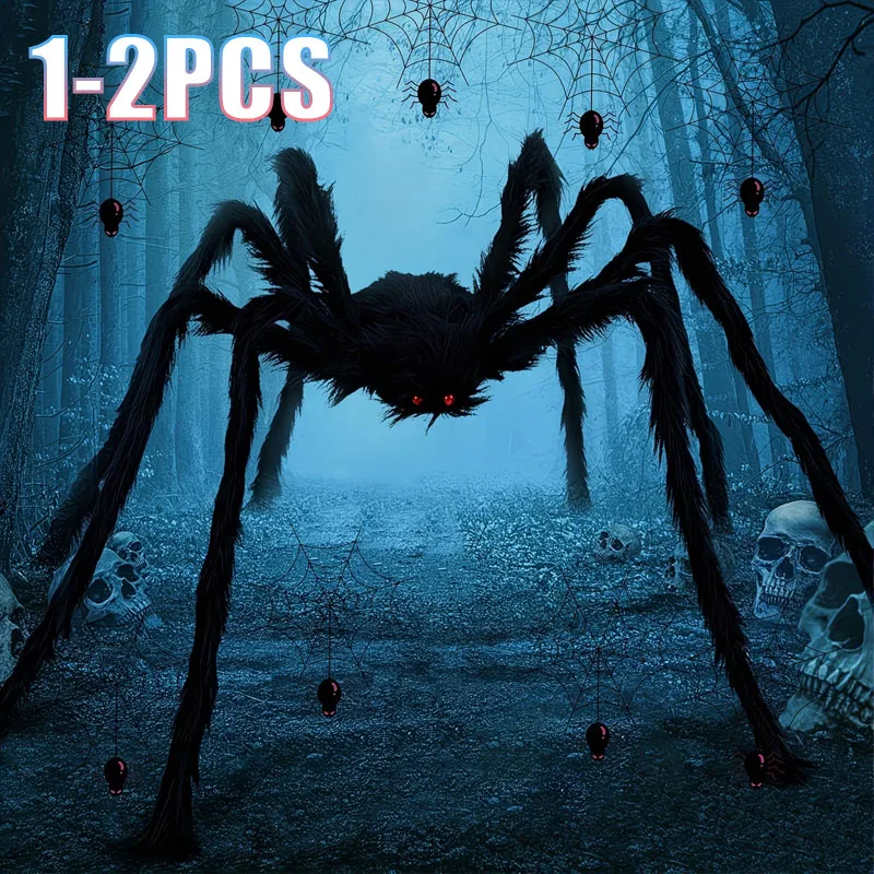 1-2 szt. Halloweenowa, realist – Spider Web Halloween Decoration recenzja i cena