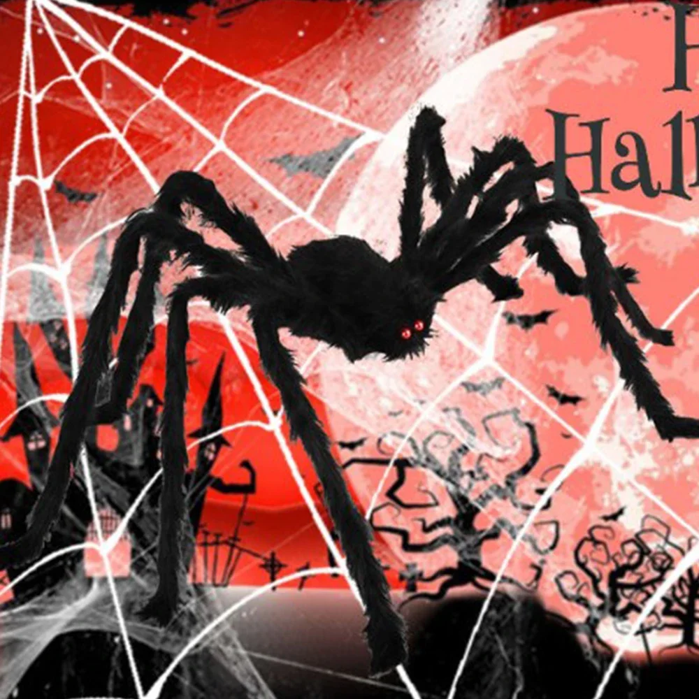 1-2 szt. Halloweenowa, realist – Spider Web Halloween Decoration recenzja i cena
